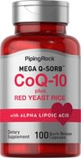 Qırmızı Maya Düyü ilə CoQ10 100 Tez həll olunan kapsulalar