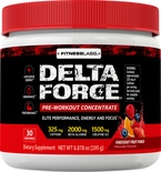 Delta Force koncentrirani prah prije vježbanja (fantastičan voćni punč) 6.87 oz (195 g) Boca