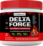 Delta Force Pre-Workout Konzentrat in Pulverform (Knockout-Fruchtpunsch) 6.87 oz (195 g) Flasche