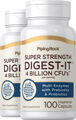 Digest-IT multi-enzimi, intensità super, con probiotici 100 Capsule vegetariane