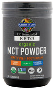 Dr. Formulated Keto MCT-pulver (Organisk) 10.58 oz (300 g) Flaske