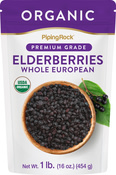 Buy Organic ElderBerries Whole European 1 lb (454 g) Bag Buy Organic ElderBerries Whole European 1 lb (454 g) Bag