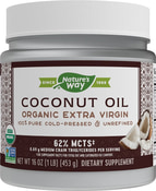 Extra Virgin Coconut Oil (Organic), 16 fl oz (453 mL) Bottle
