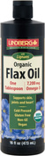 Aceite de lino con lignanos (Orgánico) 16 fl oz (473 mL) Botella/Frasco