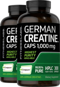 German Creatine Monohydrate (Creapure), 1000 mg, 300 Capsules