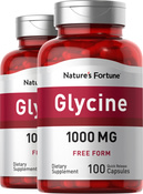 Glycine, 1000 mg, 100 Capsules, 2  Bottles