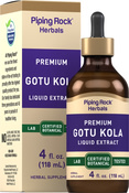 Extracto líquido de gotu kola - Sin alcohol 4 fl oz (118 mL) Frasco con dosificador