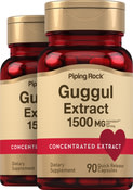 Guggul Extract (Guggulsterones), 1500 mg (per serving), 90 Quick Release Capsules, 2  Bottles