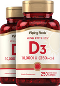 Vitamina D3 de Alta Potência 250 Gels de Rápida Absorção