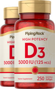 Vitamina D3 ad elevata potenza  250 Capsule in gelatina molle a rilascio rapido
