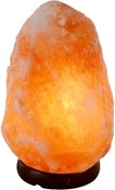 Himalayan Salt Lamp with Wood Base and Dimmer