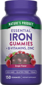 Iron + B-Vitamins & Zinc (Grape), 150 Gummies