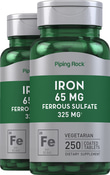 65 mg Iron Ferrous Sulfate 2 x 250 Coated Tablets