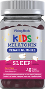 Kinder Schlaf Melatonin Gummis (Kirsche) 40 Vegane Gummibärchen