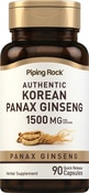 Ginseng coreano (ginseng panax) 90 Cápsulas de Rápida Absorção