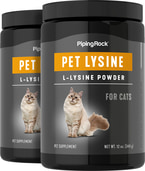 L-Lysine Powder For Cats 12 oz x 2 Bottles