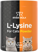 L-Lysine Powder For Cats 12 oz (340 g) Bottiglia