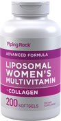 Lipozomálne multivitamíny pre ženy + kolagén 200 Mäkké kapsuly