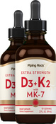 Vitamina D3 e K-2 Extra Strength 2 fl oz (59 mL) Flacone contagocce