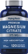 Magnesium Citrate, 375 mg (per serving), 120 Quick Release Softgels