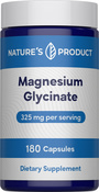 Magnesium Glycinate, 325 mg (per serving), 180 Vegan Capsules