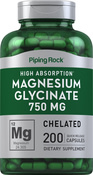 Magnesium Glycinate, 750 mg, 200 Quick Release Capsules