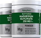 Magnesium Glycinate Powder 250 mg (per serving), 10 oz x 2 Bottles