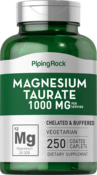 Taurato de magnésio (por dose) 250 Comprimidos oblongos revestidos