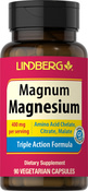 Magnum Magnesium, 400 mg (per serving), 90 Vegetarian Capsules