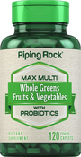 Multivitaminas sem ferro Verduras integrais/Alimentos integrais Max 120 Comprimidos oblongos revestidos