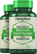 Max Whole Greens ‒ Whole Foods Multi ohne Eisen 120 Überzogene Filmtabletten