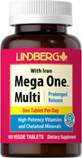 Mega One Multi mit Eisen (verlängerte Freisetzung) 180 Vegetarische Tabletten