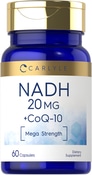 Mega Strength NADH + CoQ10 Optimizer, 20 mg, 60 Capsules
