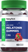 Melatonin 1 mg Gummies (Natural Cherry Pomegranate), 60 Vegan Gummies
