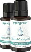 Mental Clarity Essential Oil Blend 2 Dropper Bottles x 1/2 fl oz (15 mL)
