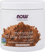 Pó de argila vermelha marroquina 100% puro 6 oz (170 g) Boião