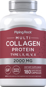 Multi-Kollagen-Protein (Typ I, II, III, V, X) 180 Kapseln mit schneller Freisetzung