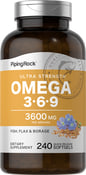 Multi-Omega 3-6-9 Fisch, Leinsamen u. Borretsch 240 Softgele mit schneller Freisetzung