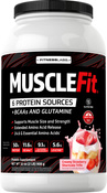 MuscleFit fehérje (epres jégkrém) 2 lb (908 g) Palack