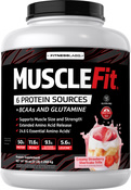 Proteína MuscleFit (sorvete de morango) 5 lb (2.268 kg) Frasco