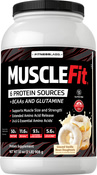 MuscleFItプロテイン (バニラアイスクリーム) 2 lb (908 g) ボトル
