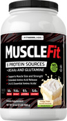 MuscleFit fehérje (természetes vanília) 2 lb (908 g) Palack