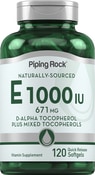 Vitamin E D-Alpha Tocopherol plus gemischte Tocopherole 120 Softgele mit schneller Freisetzung