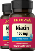 Niacin (B-3) 100 mg, 100 Tablets x 2 Bottles