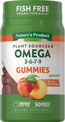 Omega -3-6-7-9 (Natural Peach), 50 Vegan Gummies