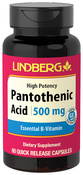 Pantothenic Acid 500 mg, 60 Caps
