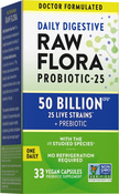 Probiotic-25 50 Billion plus Prebiotic, 33 Vegan Capsules