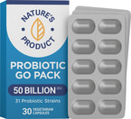 Probiotic 50 Billion CFU Go-Pack 30 Capsule vegetariane