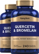 Quercetin Plus Bromelain, 400 mg (per serving), 240 Capsules x 2  Bottles