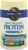 Raw Organic Plant Protein Powder (Vanilla), 21.86 oz (620 g) Bottle